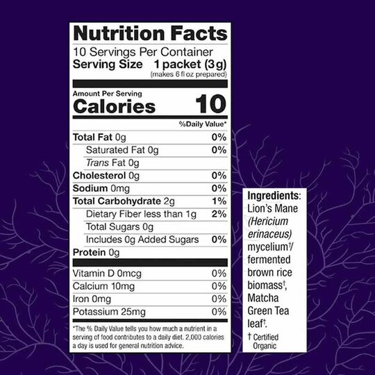 MycoBrew Lion's Mane Drink Mix, HDF